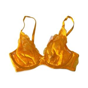 Bernie Sunset Orange High Apex Underwire Bra | Agent Provocateur NWT